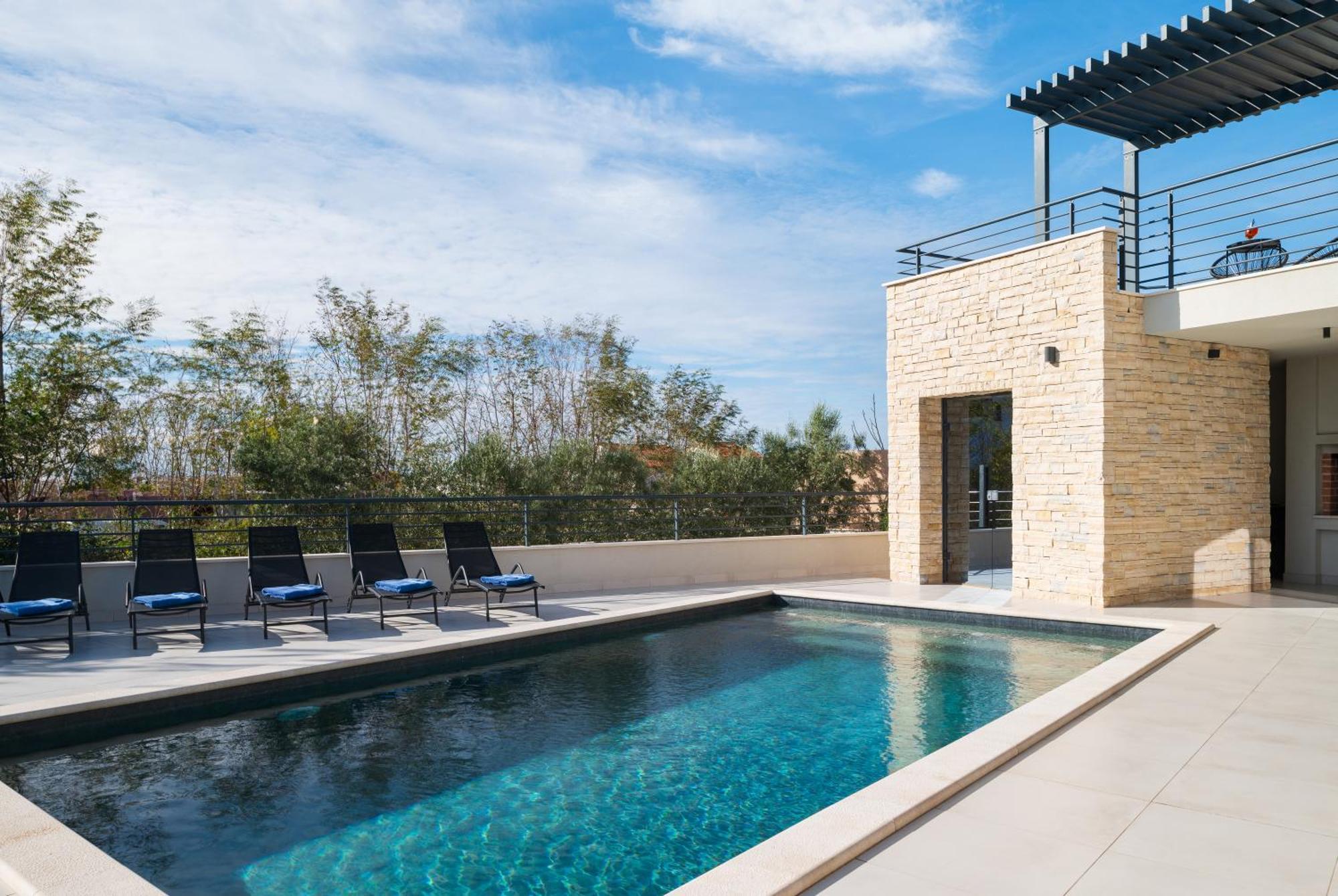 Villa Roca With Heated Pool And Sauna Privlaka (Zadar) Exterior foto