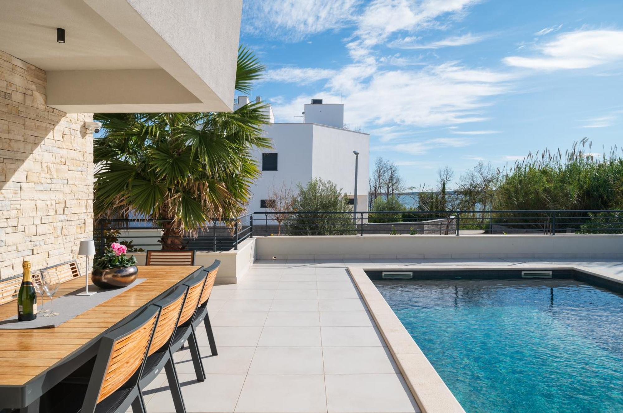 Villa Roca With Heated Pool And Sauna Privlaka (Zadar) Exterior foto