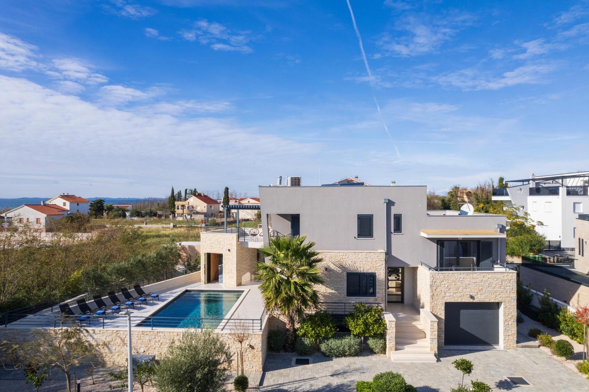 Villa Roca With Heated Pool And Sauna Privlaka (Zadar) Exterior foto
