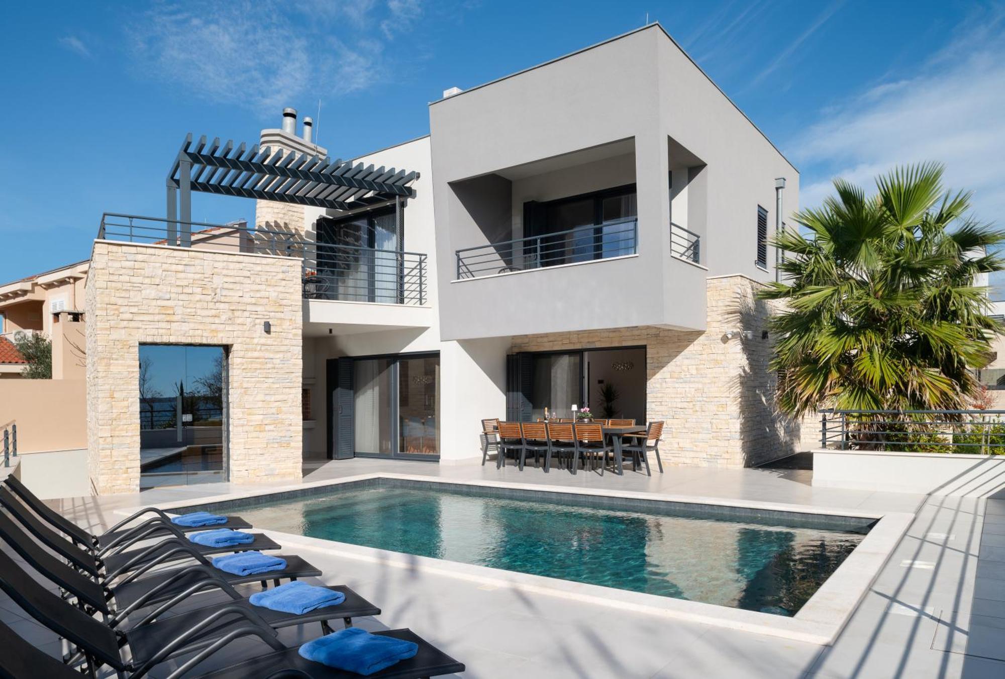 Villa Roca With Heated Pool And Sauna Privlaka (Zadar) Exterior foto