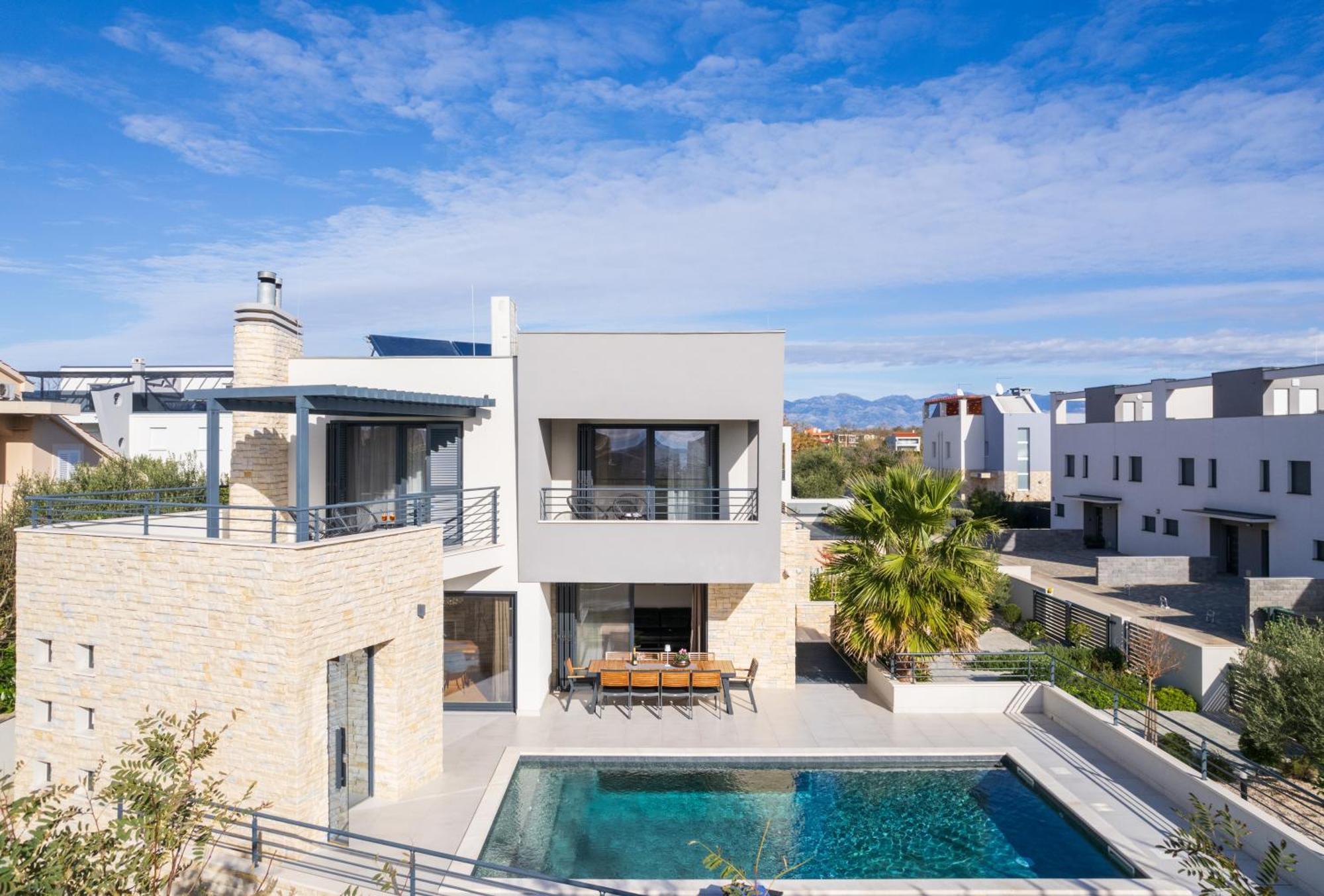 Villa Roca With Heated Pool And Sauna Privlaka (Zadar) Exterior foto
